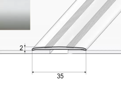 Prechodov� profil A08 STRIEBRO 0,93m