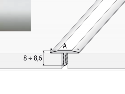Prechodov� profil IMPRESJA A55 STRIEBRO 2,5m