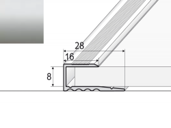 Ukon�ovac� profil A63 STRIEBRO 2,7m
