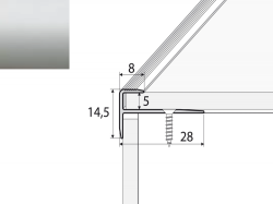Schodov� profil C24 STRIEBRO 2,7m ( F profil - 5mm)