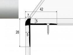 Schodov� profil C29 STRIEBRO 2,7m �robovac� (5mm)