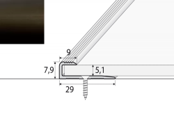 Ukon�ovac� profil C63 BRONZ 2,7m (5mm)