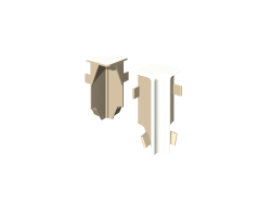 Roh vn�torn� EGGER E00 Biela 6cm