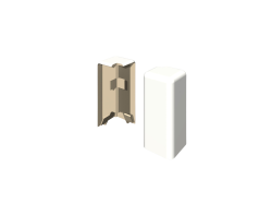 Roh vonkaj�� EGGER E00 Biela 6cm