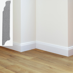 Soklov� li�ta Egger biela profilovan� L201 100 x 18 x 2400mm